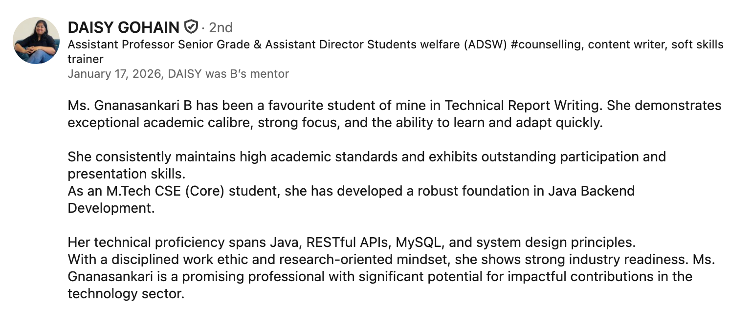 Recommendation from Daisy Gohain